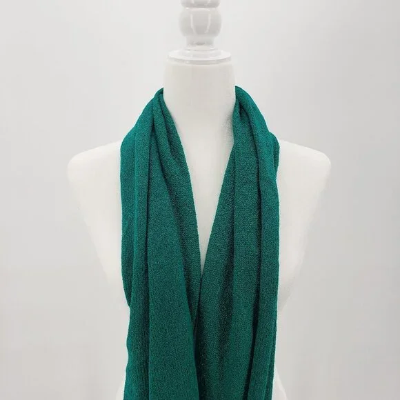 LINEA by Louis Dell'Olio Boucle Knit Sweater Scarf Cerulean Teal Green - Picture 6 of 6